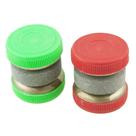 - Unique Bargains 2 Pcs Red Green Grit Lapped Whetstone Abrader Sharpener Tool
