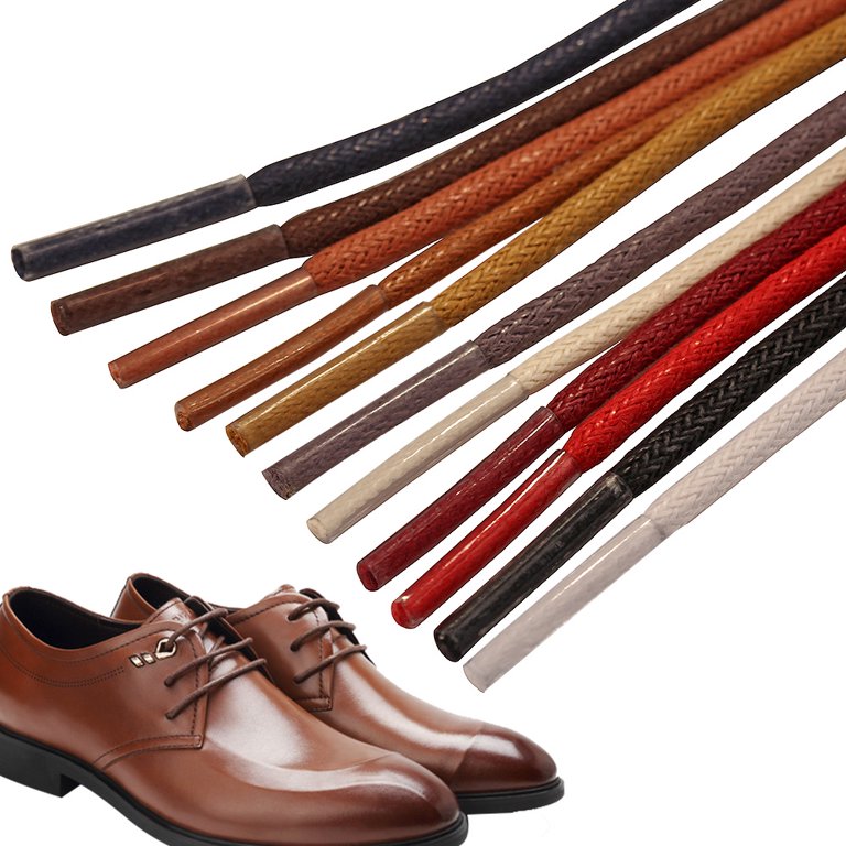2 Pairs Round Waxed Shoe Laces for Dress Shoes, 11 Colors Shoelaces for Dress Shoes Boots in 4 Different Lengths - Walmart.com 2 Pairs Round Waxed Shoe Laces for Dress Shoes, 11 Colors Shoelaces for Dress Shoes Boots in 4 Different Lengths - Walmart.com