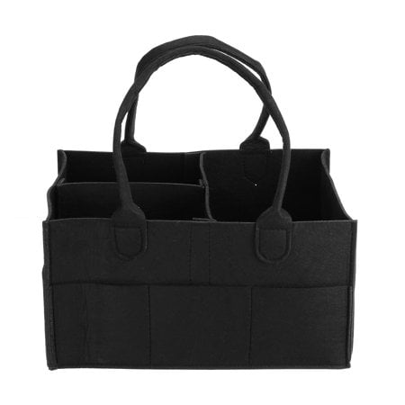 grey felt nappy caddy