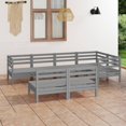 thumbnail image 1 of vidaXL 7 Piece Garden Lounge Set Solid Pinewood Grey, 1 of 6