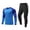 Blue-19, variant on VIPOIN Boys 2Pcs Training Set, Quick Dry Long Sleeve Top & Knee Padded Pant, Athletic Outfit Set