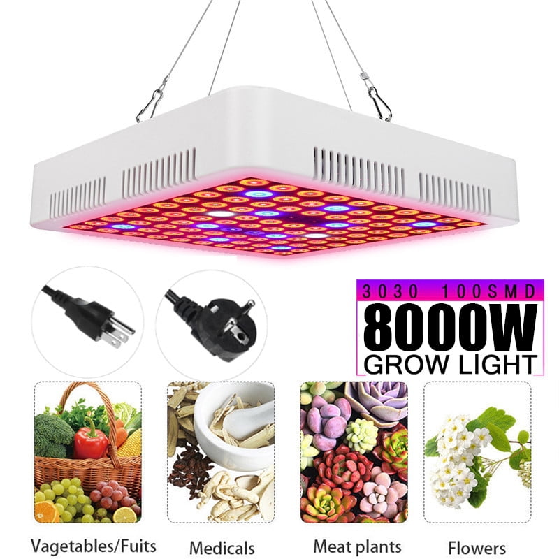 Unit Farm E27 400W LED Grow Light Full Spectrum for Plants Veg Flower Hydroponic 