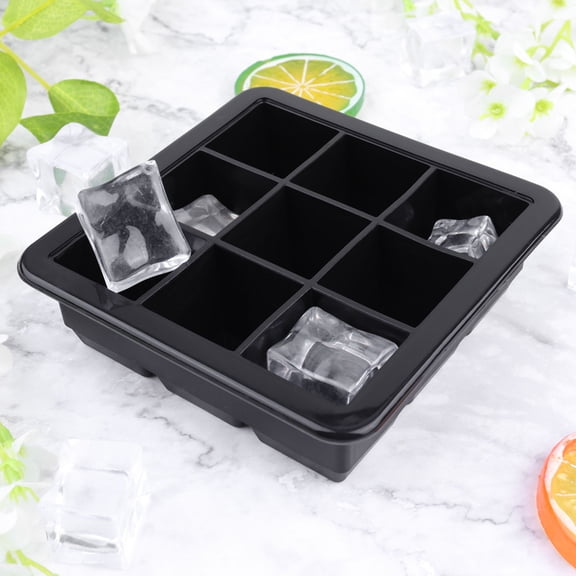 ibasenice Silicone Ice Tray 1 Piece Food Grade Flexible Ice Cube Maker for Kitchen and Home Use
