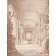 thumbnail image 3 of Hubert Robert 19x24 Black Modern Framed Museum Art Print Titled - A Draftsman in the Capitoline Gallery (1765), 3 of 5
