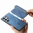 thumbnail image 2 of 2-In-1 Magnetic Zipper Wallet Case With Card Slots For Samsung Galaxy S24,iPhone 16, 2 of 5