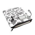thumbnail image 3 of HELLHERO Gift Books Sleeve with Washable Polyester Fabric Storage & Portability Book Protection Class Office Pocket for Friend 11.42 x 8.66 Inch, Cow Print with Hearts, 3 of 8