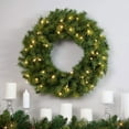 thumbnail image 2 of National Tree Company 24 Inch Artificial Pre Lit Holiday Wreath, 2 of 5