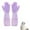 1 Pair - Clear purple, variant on Pet Grooming Gloves Pet Hair Remover Cat, Dog Washing Gloves Silicone Heat Resistant Cleaning Gloves with High-Density Teeth Grooming Gloves for Dogs, Cats, Horses, Rabbits (1 Pair - Blue)