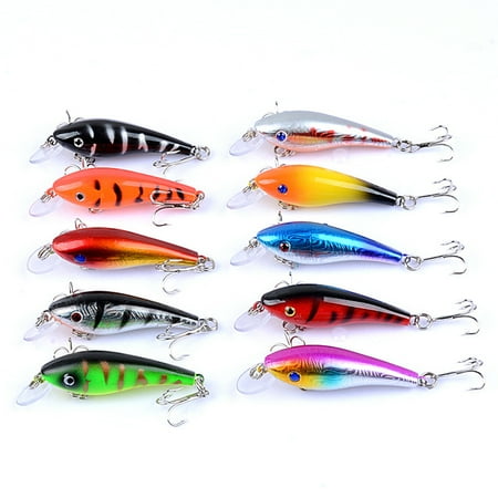 Windfall 5.7cm 4.4g 3D Artificial Fishing Lifelike Hard Lure Minnow Wobbler Swim Bait