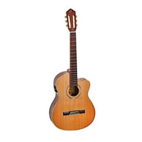 Performer Series Solid Top Slim Neck Acoustic-Electric Nylon Classical Guitar with Bag