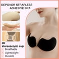 thumbnail image 5 of Super Sticky Push Up Bras Strapless Backless Breast Lift Bras for Women Wedding Dresses Reusable, 5 of 5