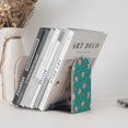 thumbnail image 4 of Pofeuu Starfish and Shell Print Large Bookend Hold Heavy Books- Wood Bookends for Heavy Books Heavy Duty Book Ends Wood Bookends for Office Desk Non-Skid, 4 of 7