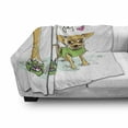 thumbnail image 3 of Chihuahua Soft Flannel Fleece Throw Blanket, Colorful Sketch of Dog and Woman Owners Legs with My Pet Lettering, Cozy Plush for Indoor and Outdoor Use, 50" x 70", Multicolor, by Ambesonne, 3 of 6