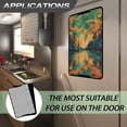 thumbnail image 6 of Yuyamidu Sunset RV Door Window Shade Cover 17 x 26 RV Blackout Shades Fits for Most RV Window Shades Tree Camper Trailer Door Window Cover Decor, Orange and Green, 6 of 7