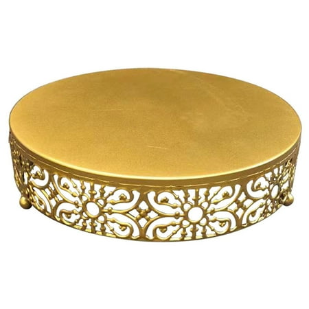 

Zhiyuan Vintage Cake Stand Hollowed Carving Decor Metal Exquisite Cupcake Serving Round Plate Holder for Kitchen