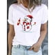 thumbnail image 3 of Camiseta de manga corta con estampado de corazón de amor de vino para mujer, ropa de Navidad, moda de Año Nuevo, Camisetas básicas, camisetas gráficas, 3 of 5