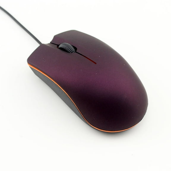 Wired USB Gaming and Office Mouse Matte Black 1200dpi Non Slip for Laptop and PC