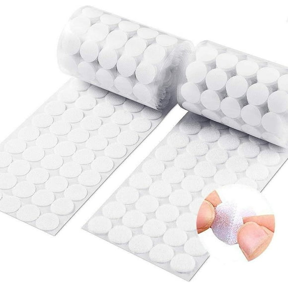 Scratch Sticker Round, 504 Pairs 10mm Circles with Self Adhesive Hook & Loop, 1008PCS Self Adhesive Hook & Loop Adhesive Dot, Self Adhesive Dots Back Dots Corners
