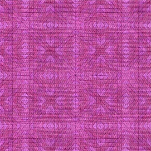 Ahgly Company Indoor Square Patterned DeepPink Area Rugs, 7' Square