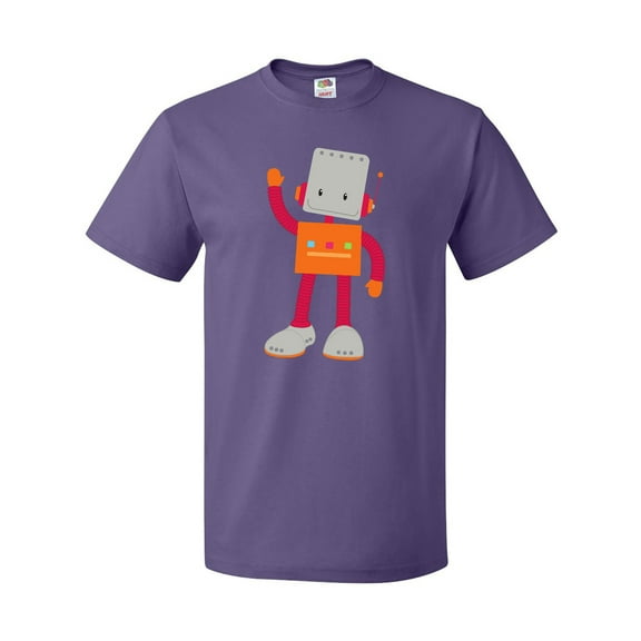 Inktastic Cute Robot, Smiling Robot, Colorful Robot T-Shirt