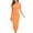Orange, variant on IROINNID Women's Sleeveless Solid Color Sheath Dress Fashion Casual Slim Halter Backless Long Dress Round Neckline Below The Knee Dress