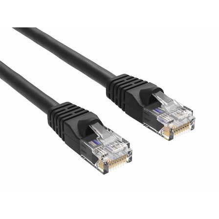 Cable Leader 5ft Cat6 UTP Ethernet Network Patch Cable Snagless 24AWG Bare Copper, Black