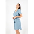 thumbnail image 2 of Vestido de Mezclilla AMAD Manga corta Casual para mujer Talla L, 2 of 5