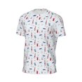 thumbnail image 6 of Wukai Nautical Lighthouse Sailboat Print Men's Short-Sleeved Mesh T-Shirt,Quick-Dry Short Sleeve Workout T-Shirt-XX-Large, 6 of 8