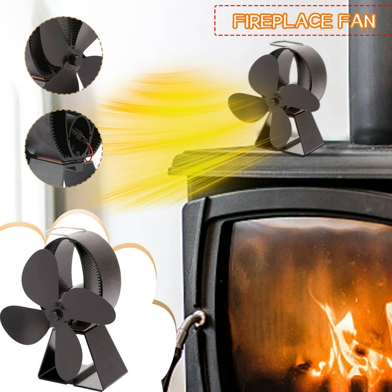 Stove Fan Wood Stove Fans Fireplace Fan Heat Powered Fan With 4 Blade 
