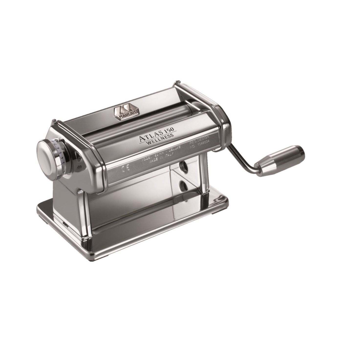 Atlas Pasta Dough and Clay Roller, Silver, Includes 150-Millimeter Roller with Hand Crank... by