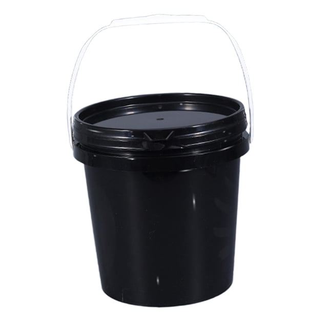 Cubo multiusos portátil con asa y tapa, contenedor para almacenar alimentos, ideal para la cocina, el hogar, proyectos de manualidades y manualidades. 3 litros