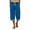 Blue, variant on Casual Capri Pants for Women Straight Leg Pants With Side Pockets Summer Loose Trousers Dark Gray XXXL