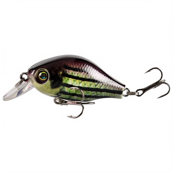 MInHoues Floating Crankbait Lure 2.17", Hard Plastic Fishing Bait with Treble Hooks, Realistic Wobbling Artificial Swimbaits for Bass and Panfish, Freshwater Saltwater Tackle