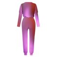 thumbnail image 5 of Frostluinai Gradient Lounge Sets for Women Long Sleeve Casual Shirts Drawstring Waist Baggy Sweatpants Plus Size Sweatsuits with Pocket, 5 of 5
