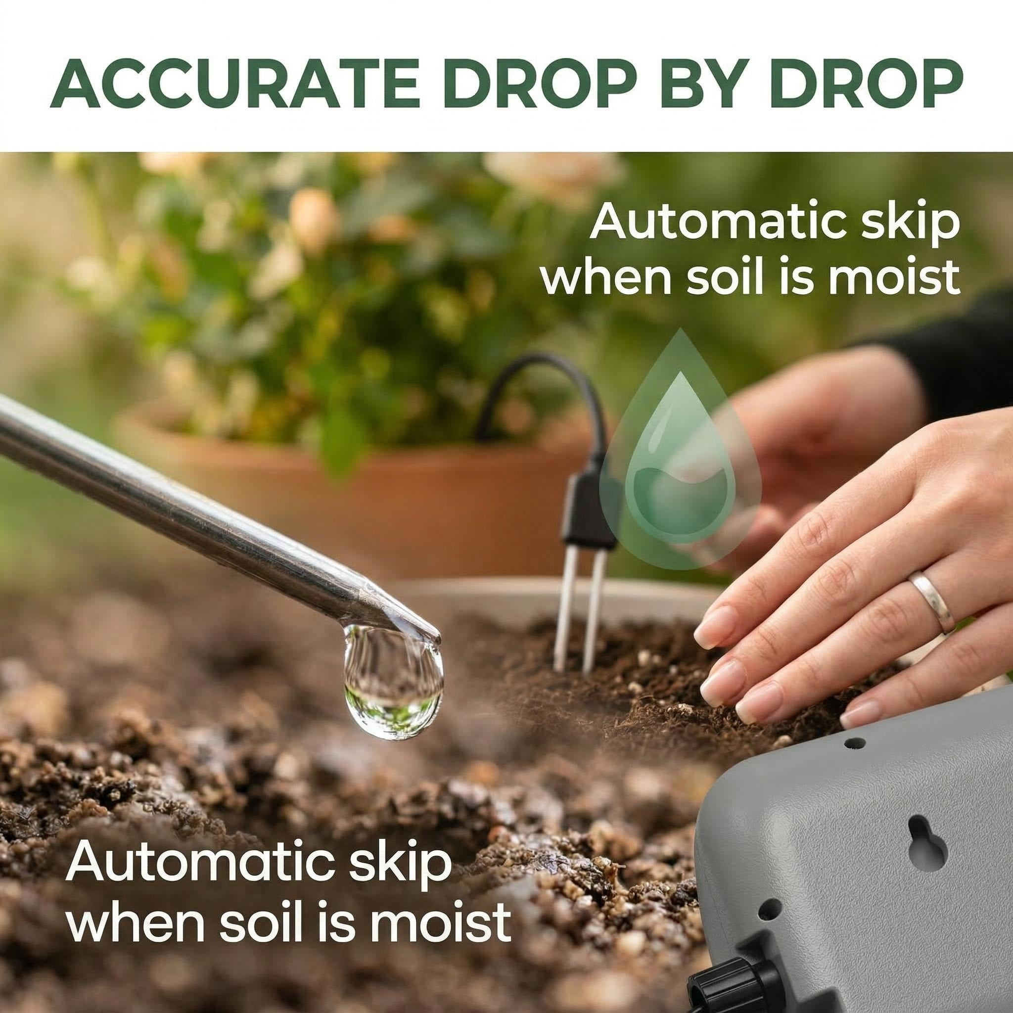 Automatic Indoor Plant Watering System, Self-Watering Drip Irrigation Kit for Indoor and Outdoor Gardens, Adjustable Drippers Capable of Watering Up to 15 Plants Simultaneously