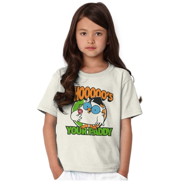 Funny Who's Your Paddy Tootsie Owl Crewneck T Shirts Boy Girl Teen Brisco Brands XS