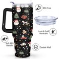 thumbnail image 3 of Santa Gifts Gingerbread Men Horse 40 Oz Tumbler with Handle Lid and Straw Stainless Steel Double Walled Vacuum Insulated Cup Merry Christmas Gifts Tumbler for Women Men Friends Outdoor Indoor, 3 of 6
