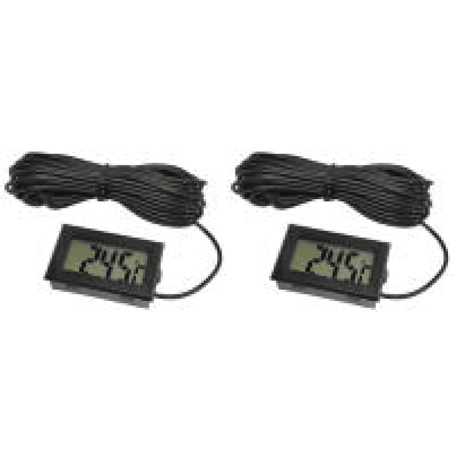 Sensor de temperatura digital para refrigerador de pecera (negro con cable de 1M)