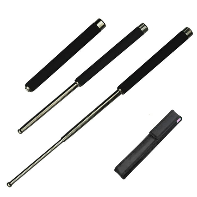 Bâton Portable Extensible avec Étui 26 Pouces Noir Outil Multiusage Bâton Portable Extensible avec Étui 26 Pouces Noir Outil Multiusage