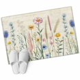 thumbnail image 2 of Spring Floral Area Rugs 2x3 for Living Room, Summer Farmhouse Vintage Botanical Non Slip Washable Rug Runner, Low Pile Indoor Floor Carpet Mat Bathroom Rugs for Bedroom, Kids Room, 2 of 9