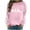 Pink, variant on cocolona Womens Crewneck Sweatshirts Fall Long Sleeve Cute Print Shirts Fashion Casual Loose Pullover Tops