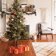 thumbnail image 2 of Kacho 6.5FT Pre-lit Artificial Christmas Tree with Lights, Artificial Xmas Tree, Prelit Christmas Tree for Indoor Outdoor Yard Decorations, Metal Base Stand for Home, Office, Party Decoration, Green, 2 of 7
