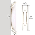 thumbnail image 3 of Metal 10 to 13 Inch Spring Plate Hangers Wall Rack Hook Stand Display Gold Tone, 3 of 7