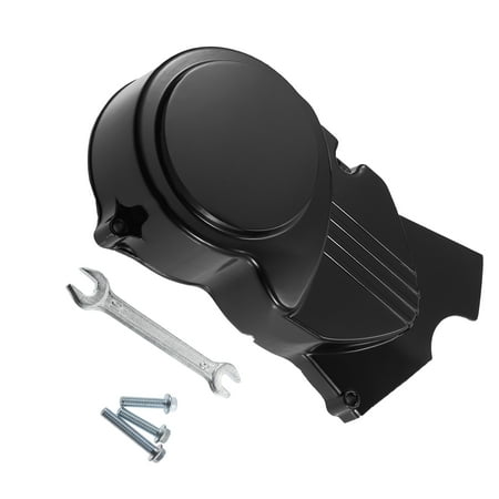 Unique Bargains 1 Set Left Engine Stator Cover Fit for 50cc 70cc 90cc 110cc 125cc Dirt Bike ATV Quad Bike Black