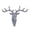 Gray, variant on Heavy Duty Deer Wall Hook, Vintage Single Key and Coat Hanger Rack for Entryway, Bathroom or Living Room Self Adhesive Decor 1Pc
