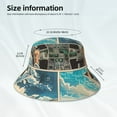 thumbnail image 3 of Sikiie Comic Airplane Cockpit Illustration Reflective Double-Sided Bucket Hat, Sun Hat, for Gardening, Beaching, Camping, Hiking, Fishing, 3 of 6