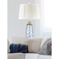 thumbnail image 2 of Table Lamp DALE TIFFANY LAKE BUTLER Contemporary Pedestal Drum Shade 1-Light, 2 of 2