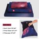 thumbnail image 4 of PiccoCasa Juego de Ropa de Cama de Galaxia de 4 Piezas para Cama de Tamaño Twin, Fucsia, 4 of 8