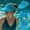 Blue, variant on Women Sun Beach Visor Cap UV Protection with Wide Brim - Summer Beach Packable Visor -For Outdoor Beach And Swimming - Black