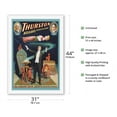 thumbnail image 2 of Thurston The Great Magician - Harry Kellar’s Successor - Vintage Magic Poster c.1908 - Fine Art Rolled Canvas Print 27in x 40in, 2 of 4